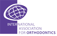 The image displays a logo with the text 'INTERNATIONAL ASSOCIATION FOR ORTHODONTICS' and includes a globe design, suggesting an international focus.